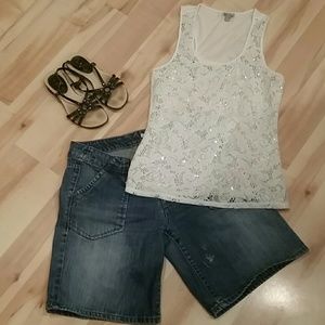 DKNY jean shorts